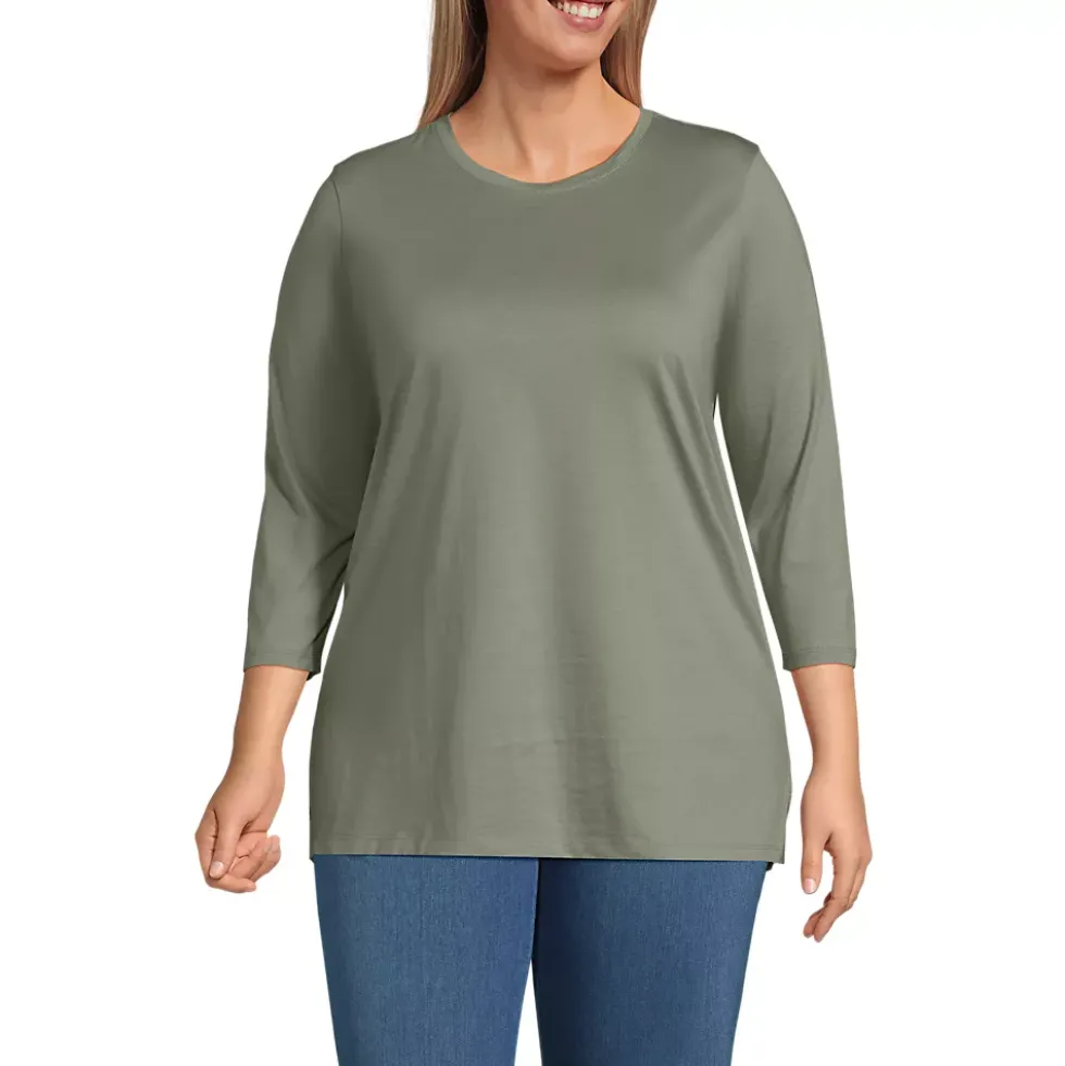 Women's 3/4 Sleeve Cotton Supima Tunic