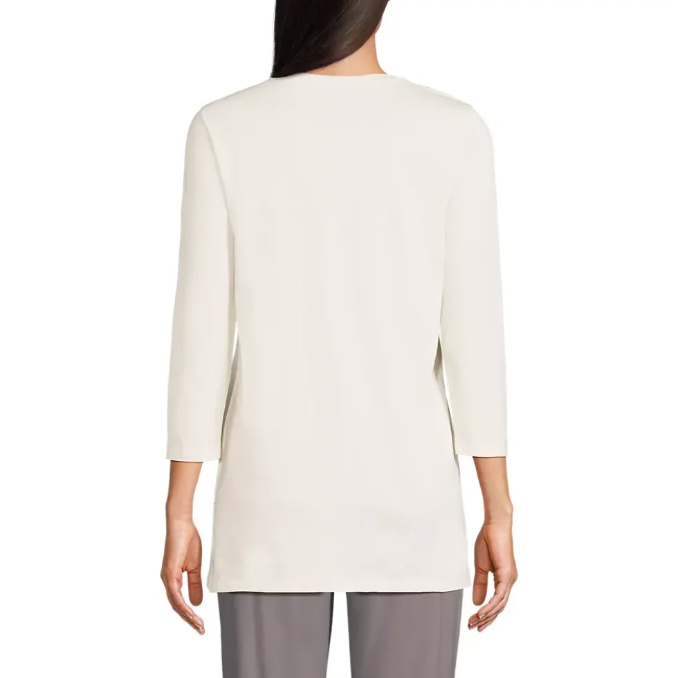 Women's 3/4 Sleeve Cotton Supima Tunic
