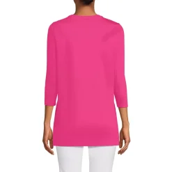 Women's 3/4 Sleeve Cotton Supima Tunic