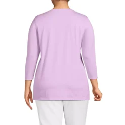 Women's 3/4 Sleeve Cotton Supima Tunic