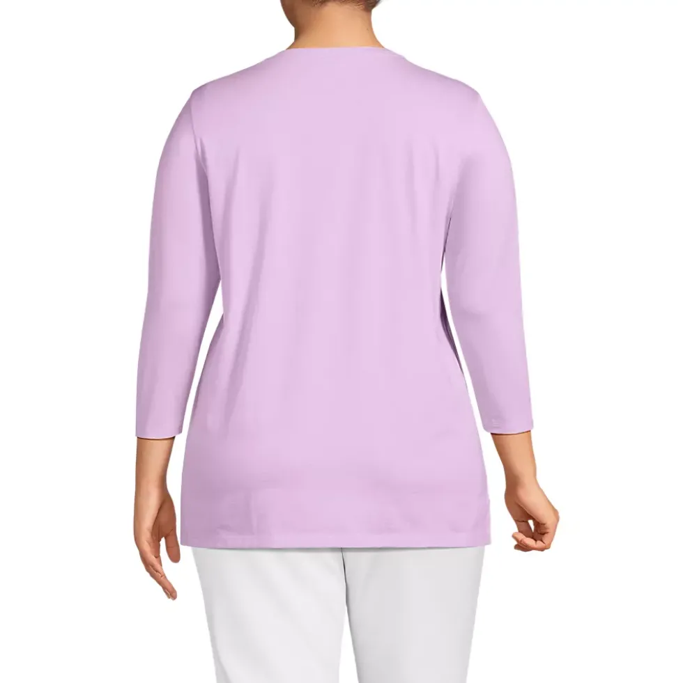 Women's 3/4 Sleeve Cotton Supima Tunic
