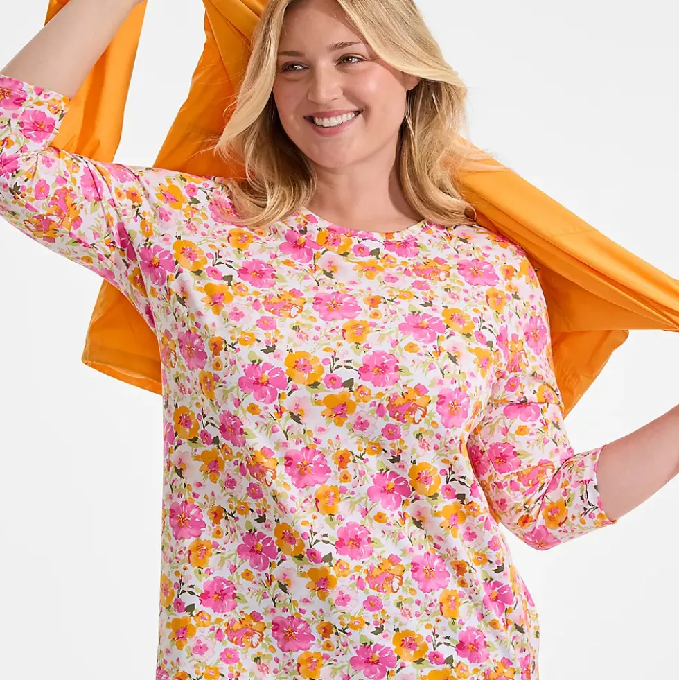 Women's 3/4 Sleeve Cotton Supima Tunic