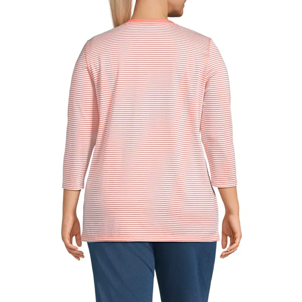 Women's 3/4 Sleeve Cotton Supima Tunic