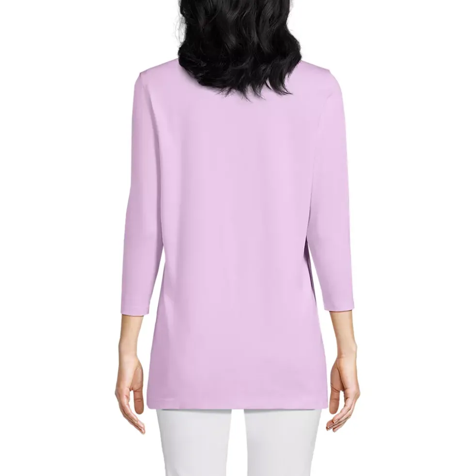 Women's 3/4 Sleeve Cotton Supima Tunic