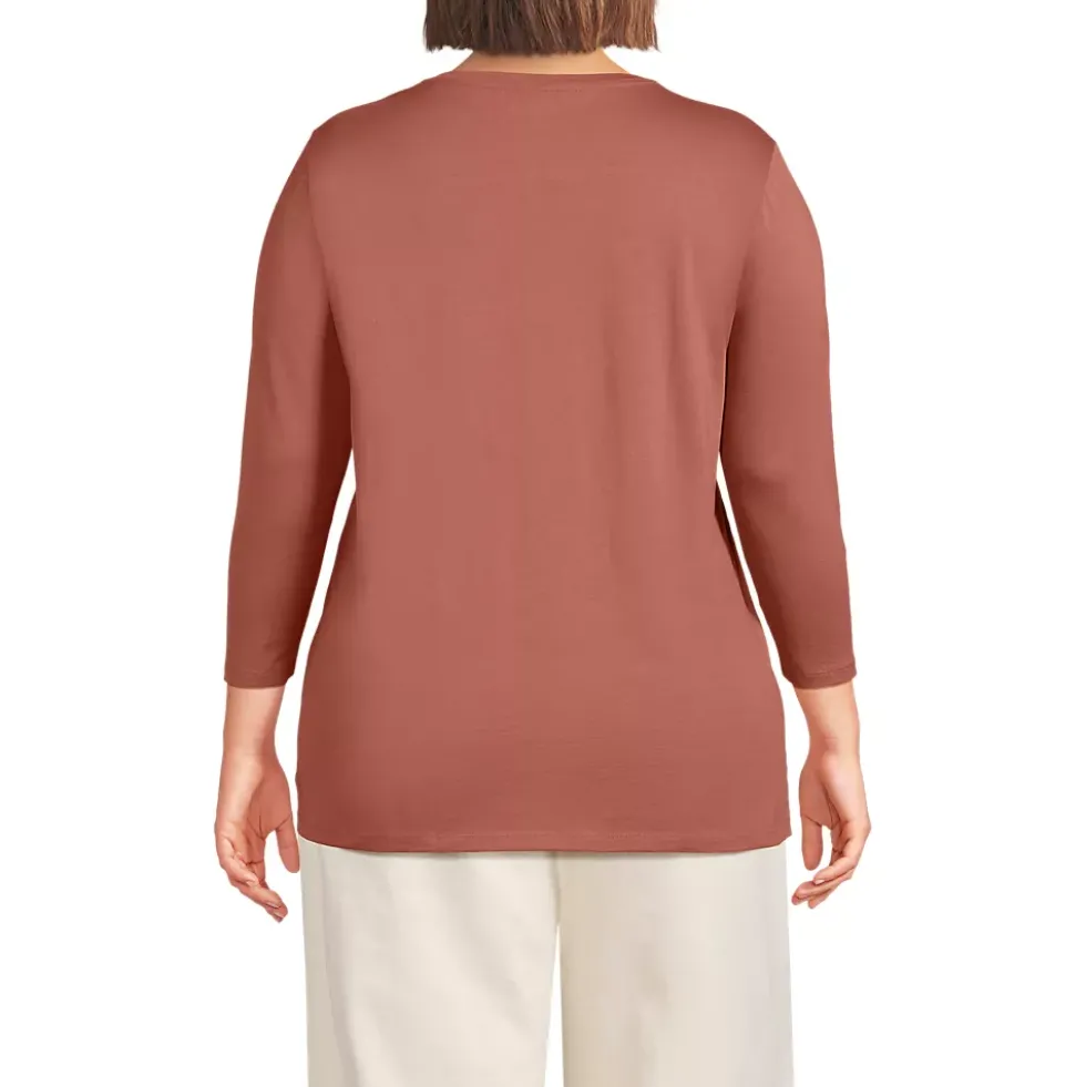 Women's 3/4 Sleeve Cotton Supima Tunic