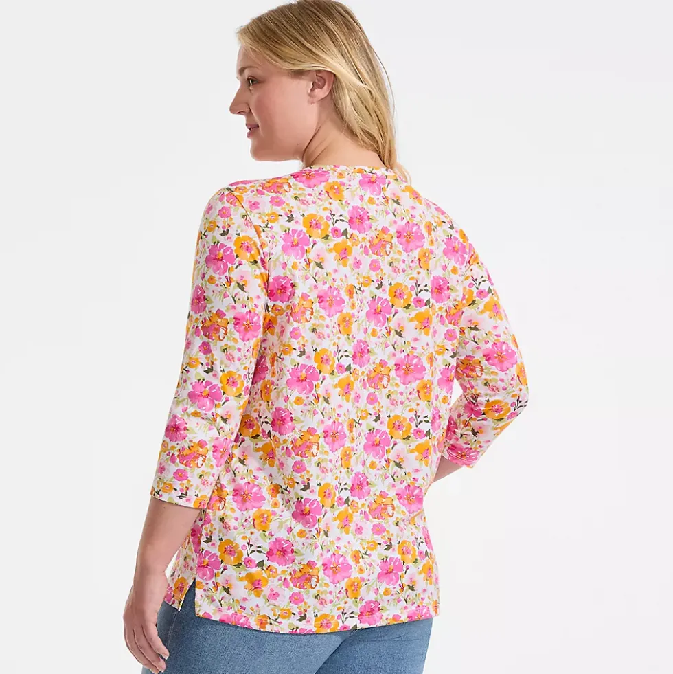 Women's 3/4 Sleeve Cotton Supima Tunic