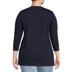 Women's 3/4 Sleeve Cotton Supima Tunic