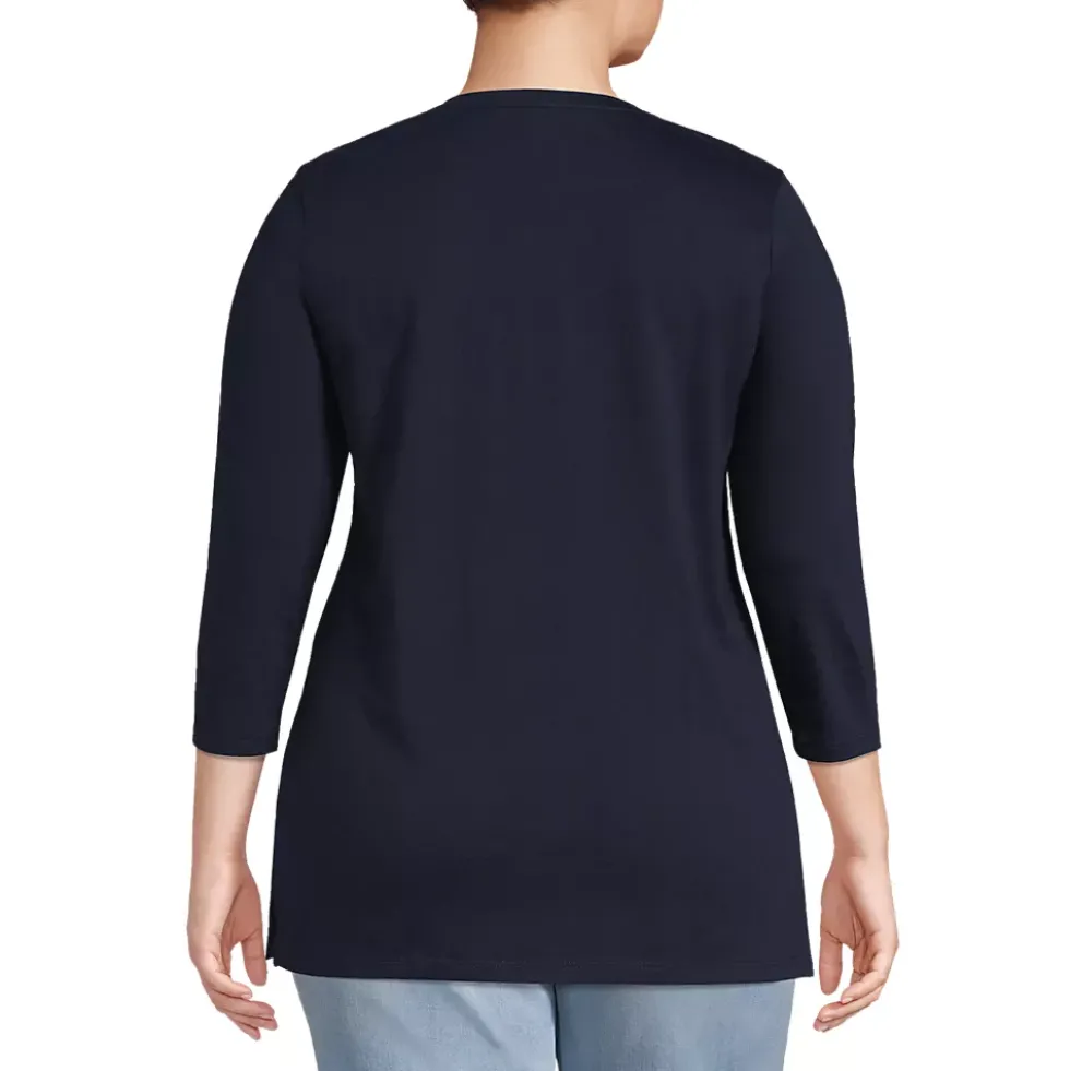 Women's 3/4 Sleeve Cotton Supima Tunic