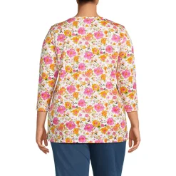 Women's 3/4 Sleeve Cotton Supima Tunic