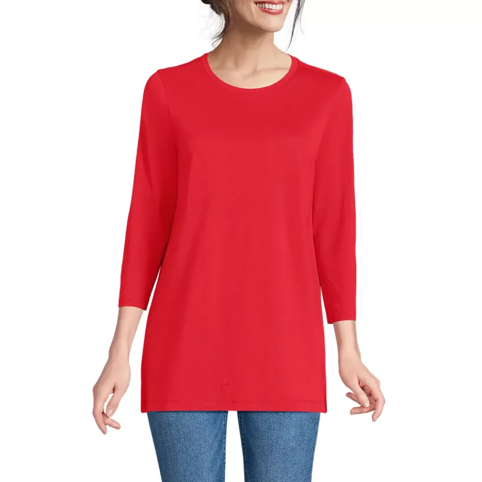 Women's 3/4 Sleeve Cotton Supima Tunic