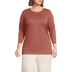 Women's 3/4 Sleeve Cotton Supima Tunic