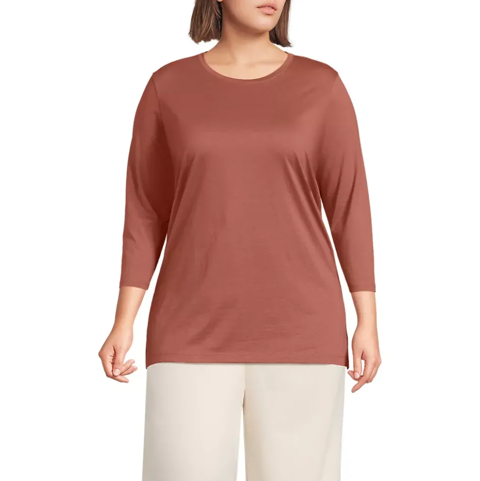 Women's 3/4 Sleeve Cotton Supima Tunic