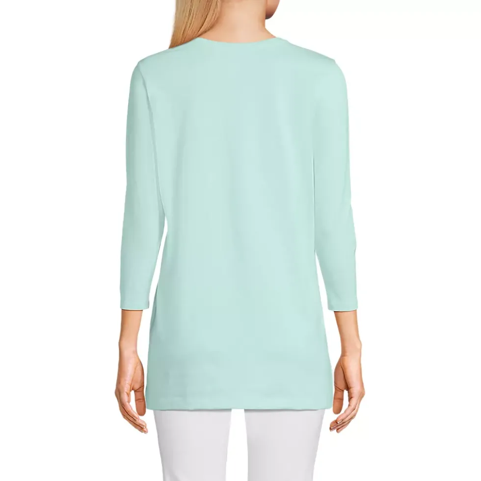 Women's 3/4 Sleeve Cotton Supima Tunic