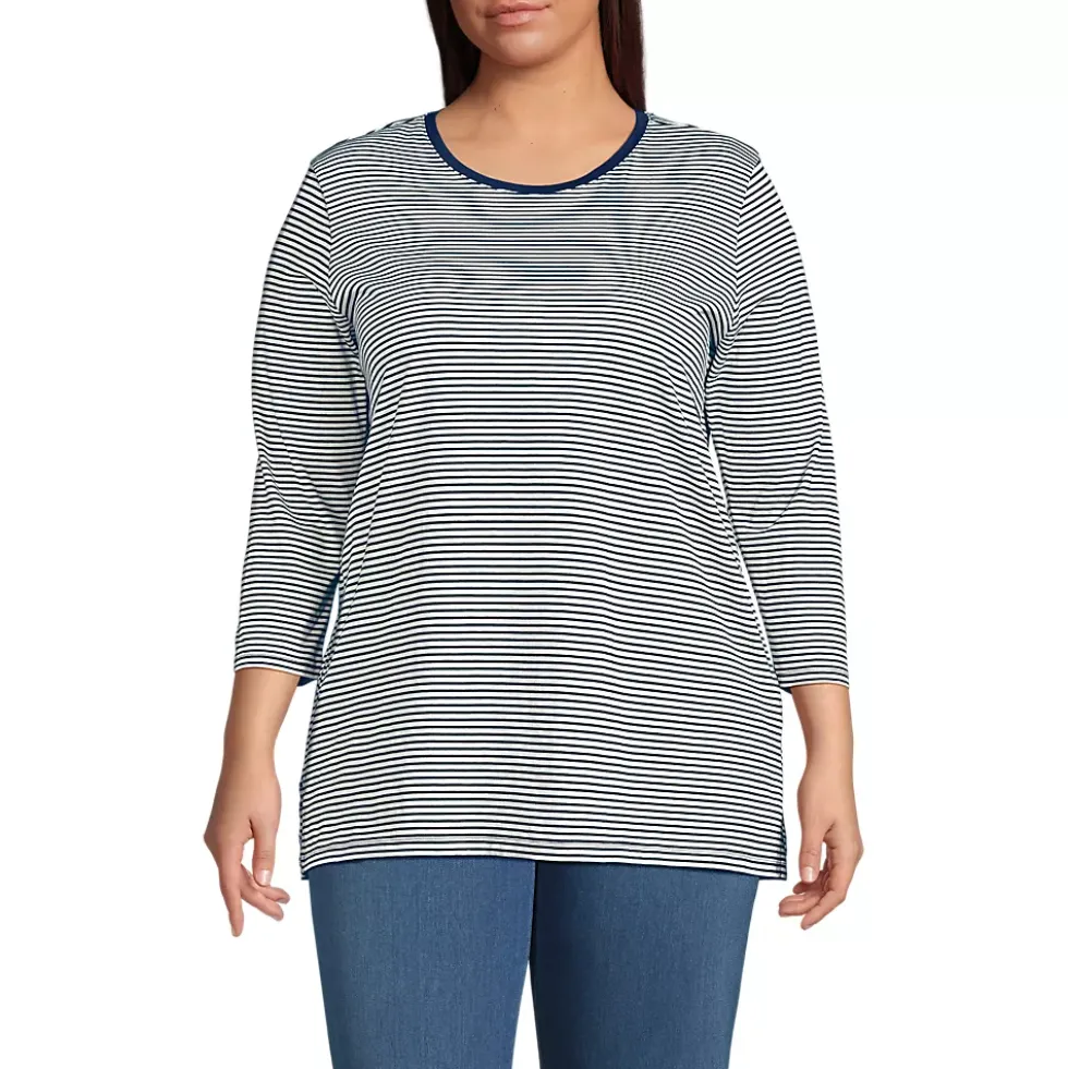 Women's 3/4 Sleeve Cotton Supima Tunic