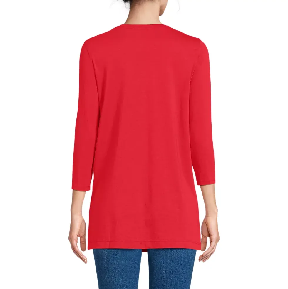 Women's 3/4 Sleeve Cotton Supima Tunic