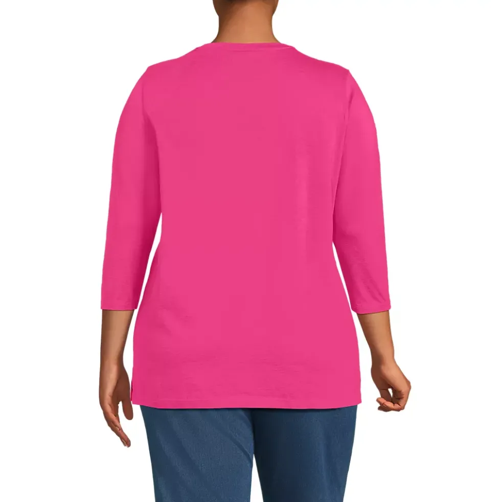Women's 3/4 Sleeve Cotton Supima Tunic