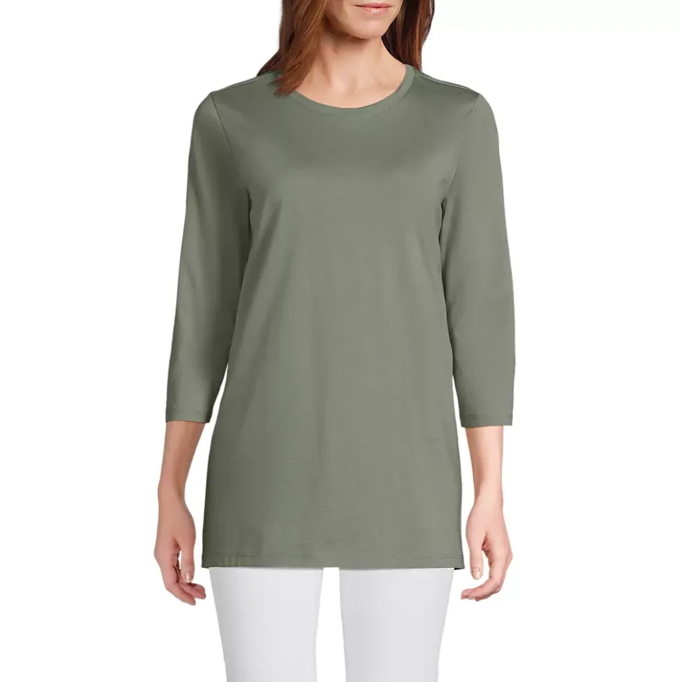 Women's 3/4 Sleeve Cotton Supima Tunic
