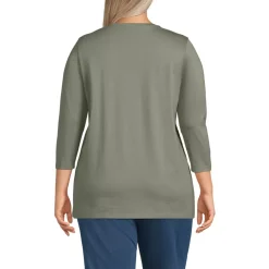 Women's 3/4 Sleeve Cotton Supima Tunic