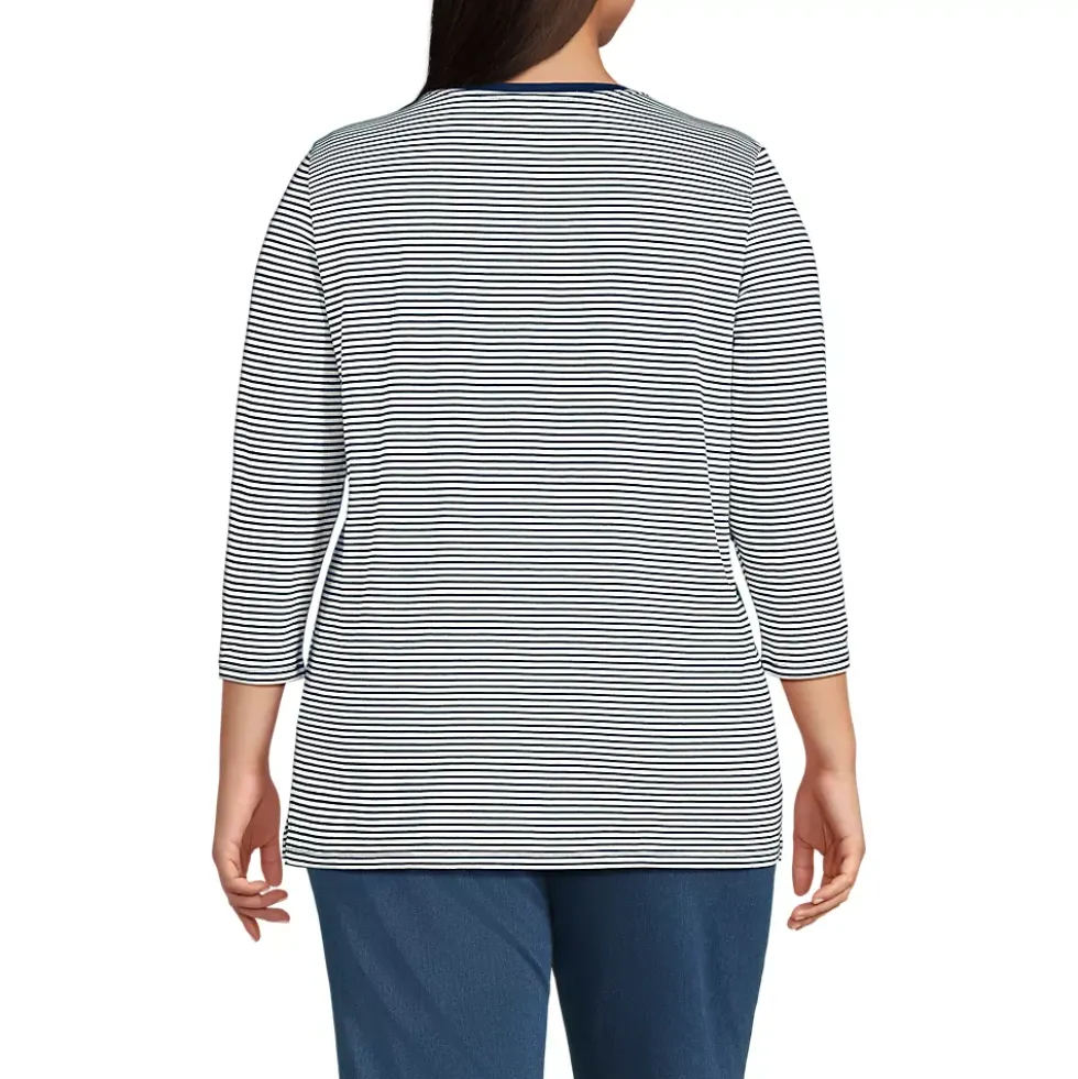 Women's 3/4 Sleeve Cotton Supima Tunic