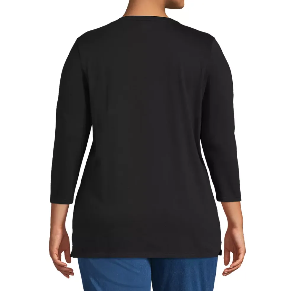 Women's 3/4 Sleeve Cotton Supima Tunic