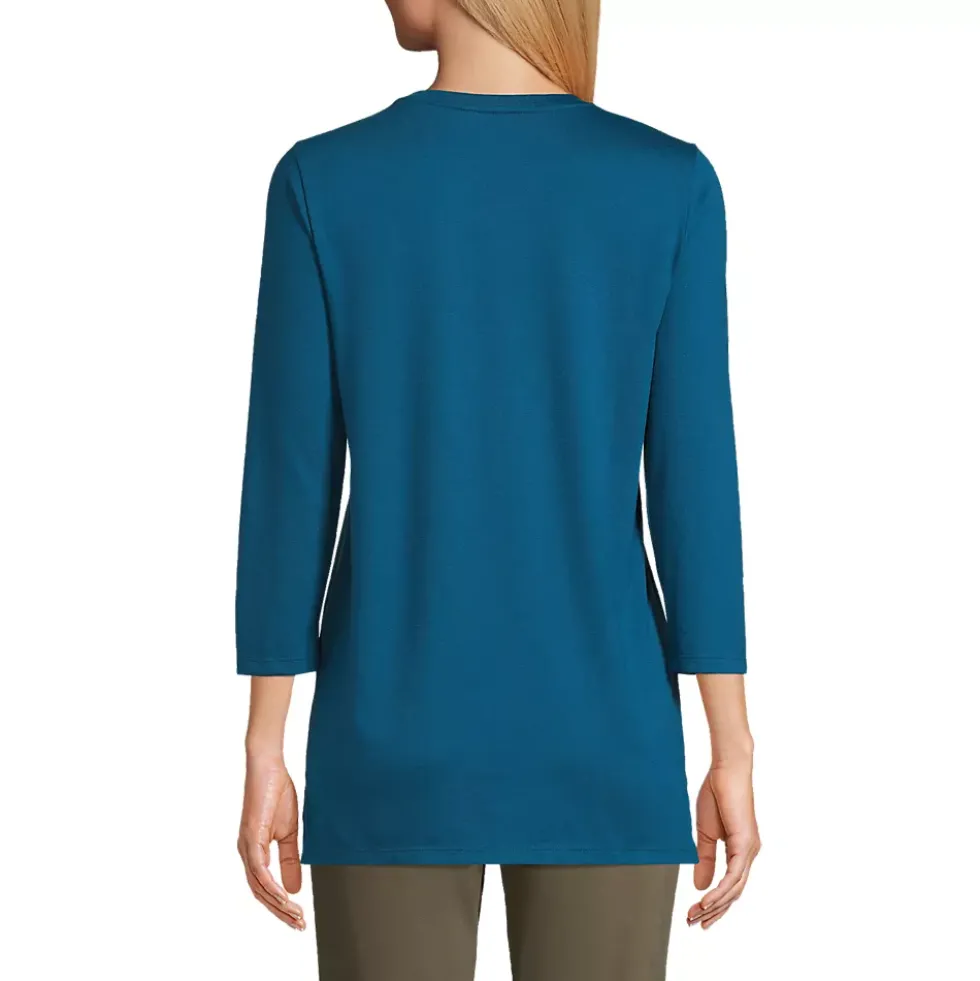 Women's 3/4 Sleeve Cotton Supima Tunic