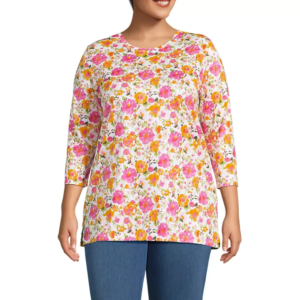 Women's 3/4 Sleeve Cotton Supima Tunic