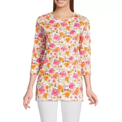 Women's 3/4 Sleeve Cotton Supima Tunic