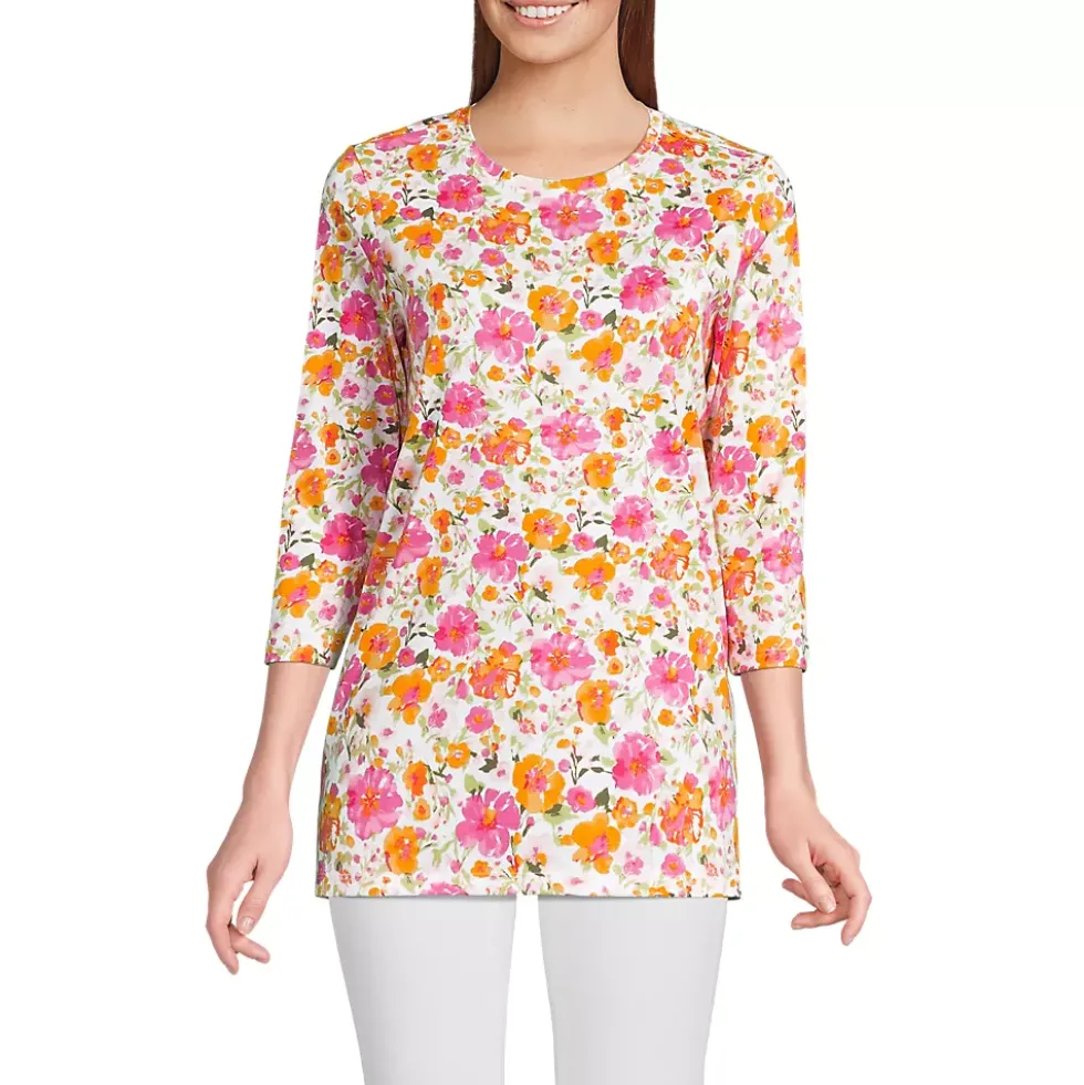 Women's 3/4 Sleeve Cotton Supima Tunic