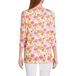 Women's 3/4 Sleeve Cotton Supima Tunic