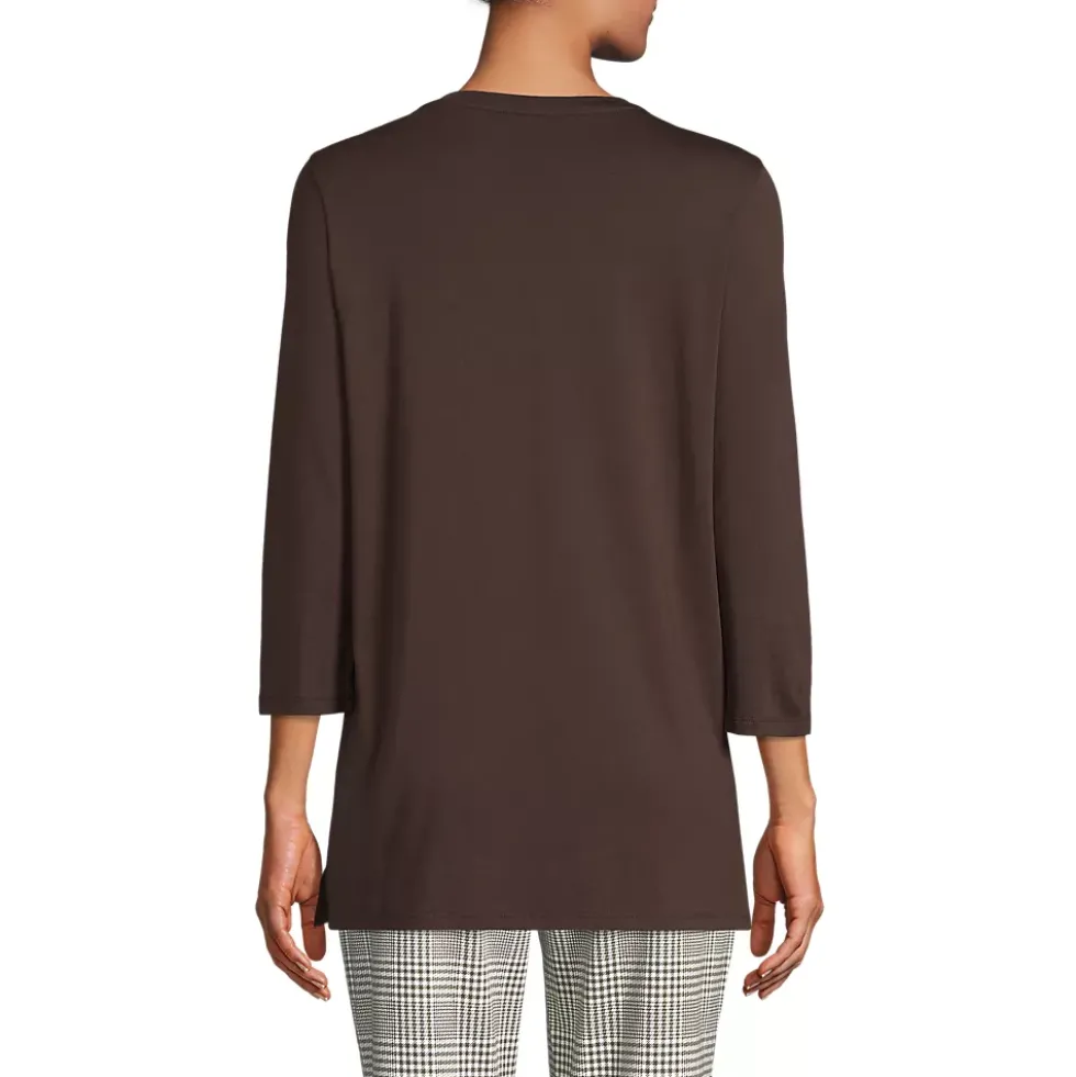 Women's 3/4 Sleeve Cotton Supima Tunic