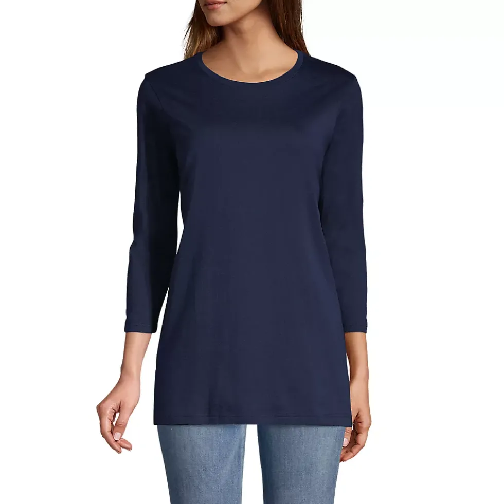 Women's 3/4 Sleeve Cotton Supima Tunic