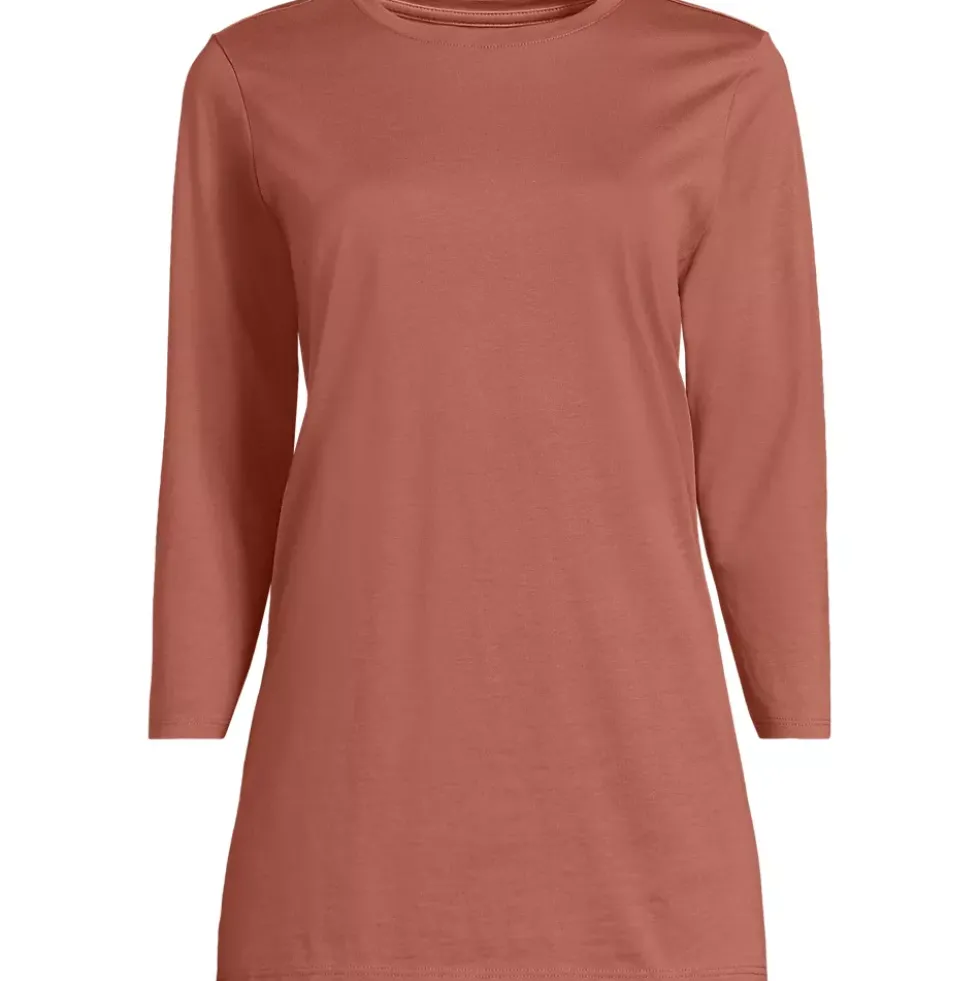 Women's 3/4 Sleeve Cotton Supima Tunic