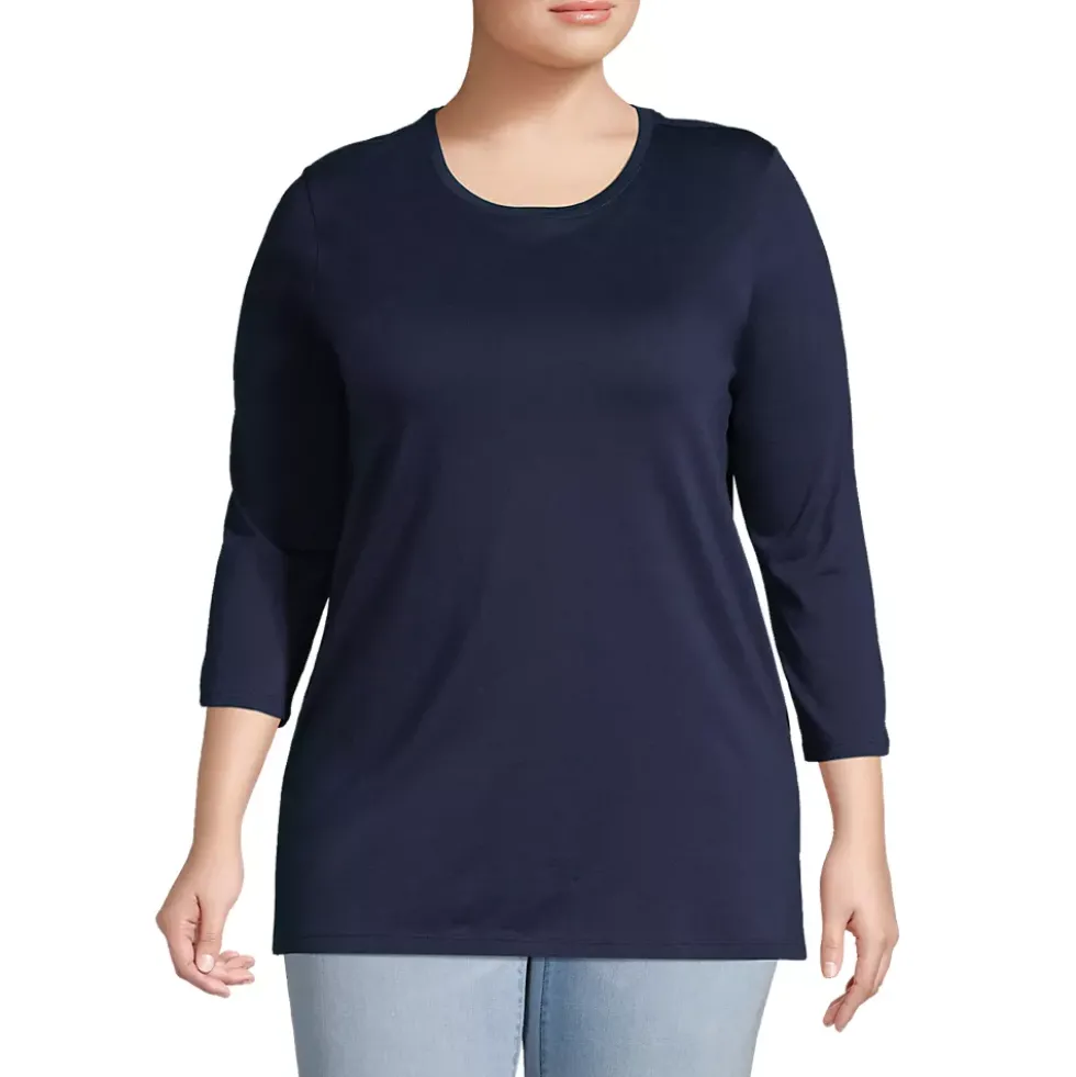 Women's 3/4 Sleeve Cotton Supima Tunic