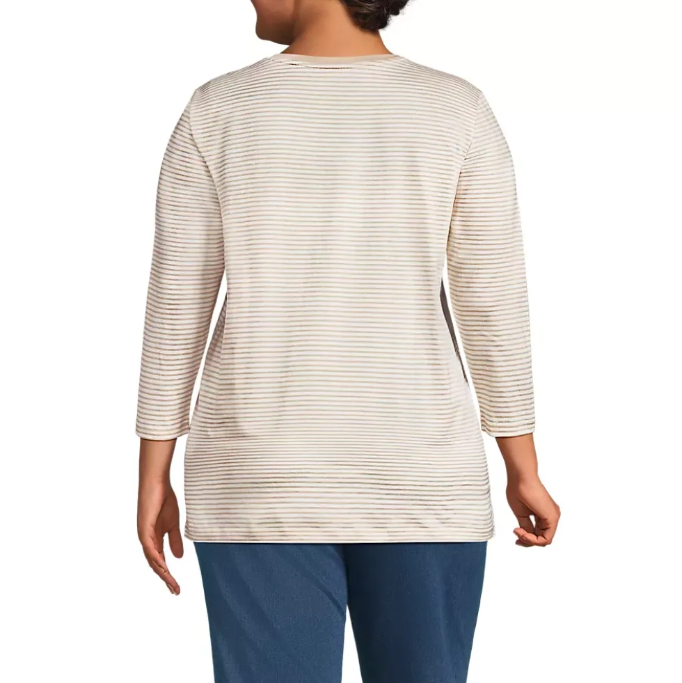 Women's 3/4 Sleeve Cotton Supima Tunic