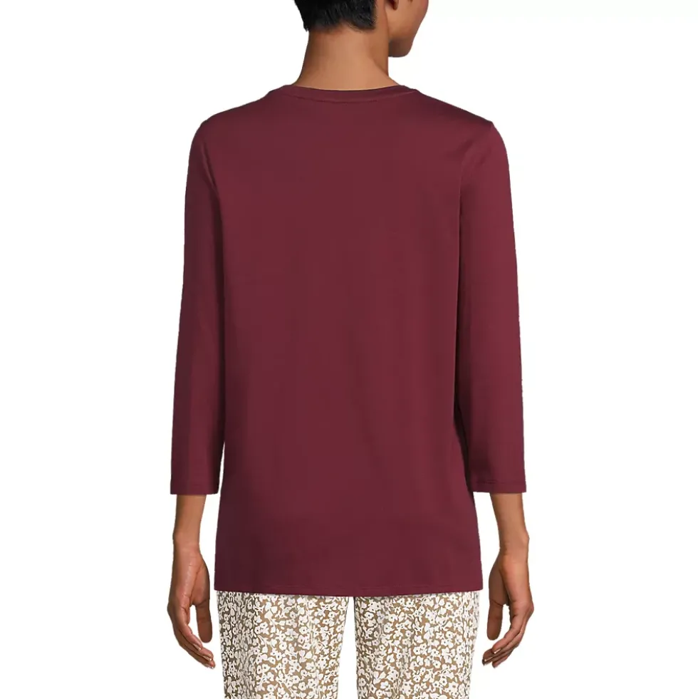 Women's 3/4 Sleeve Cotton Supima Tunic