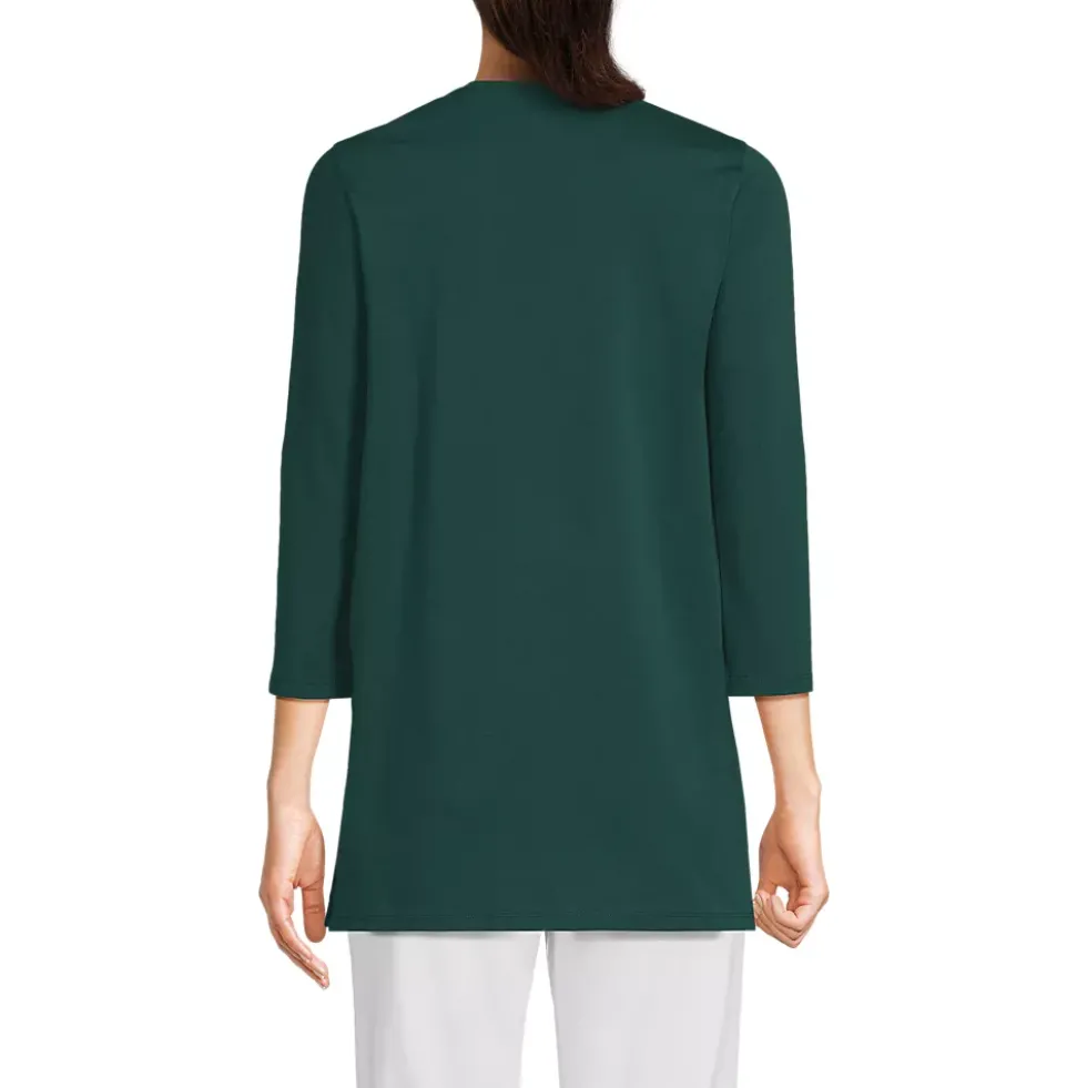 Women's 3/4 Sleeve Cotton Supima Tunic