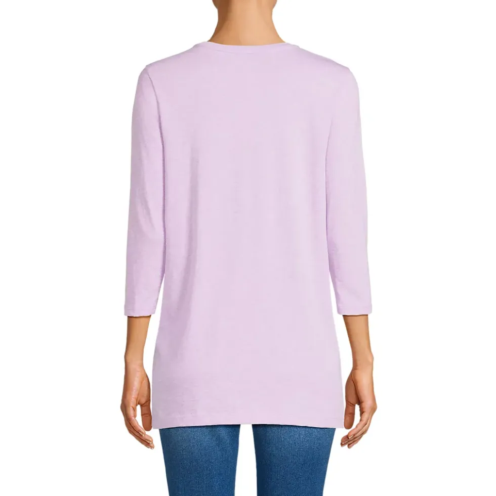 Women's 3/4 Sleeve Cotton Supima Tunic