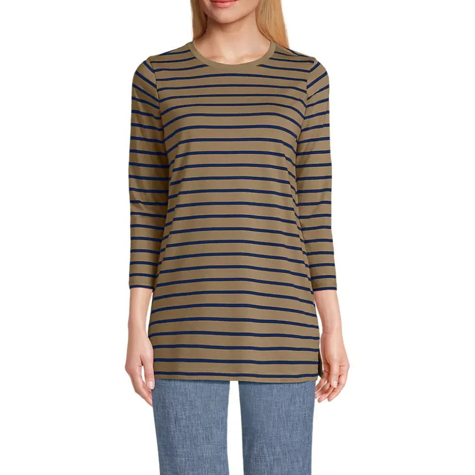 Women's 3/4 Sleeve Cotton Supima Tunic