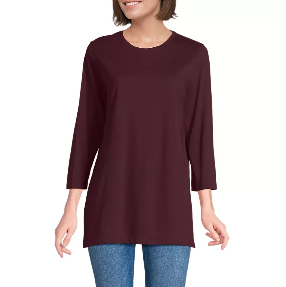 Women's 3/4 Sleeve Cotton Supima Tunic