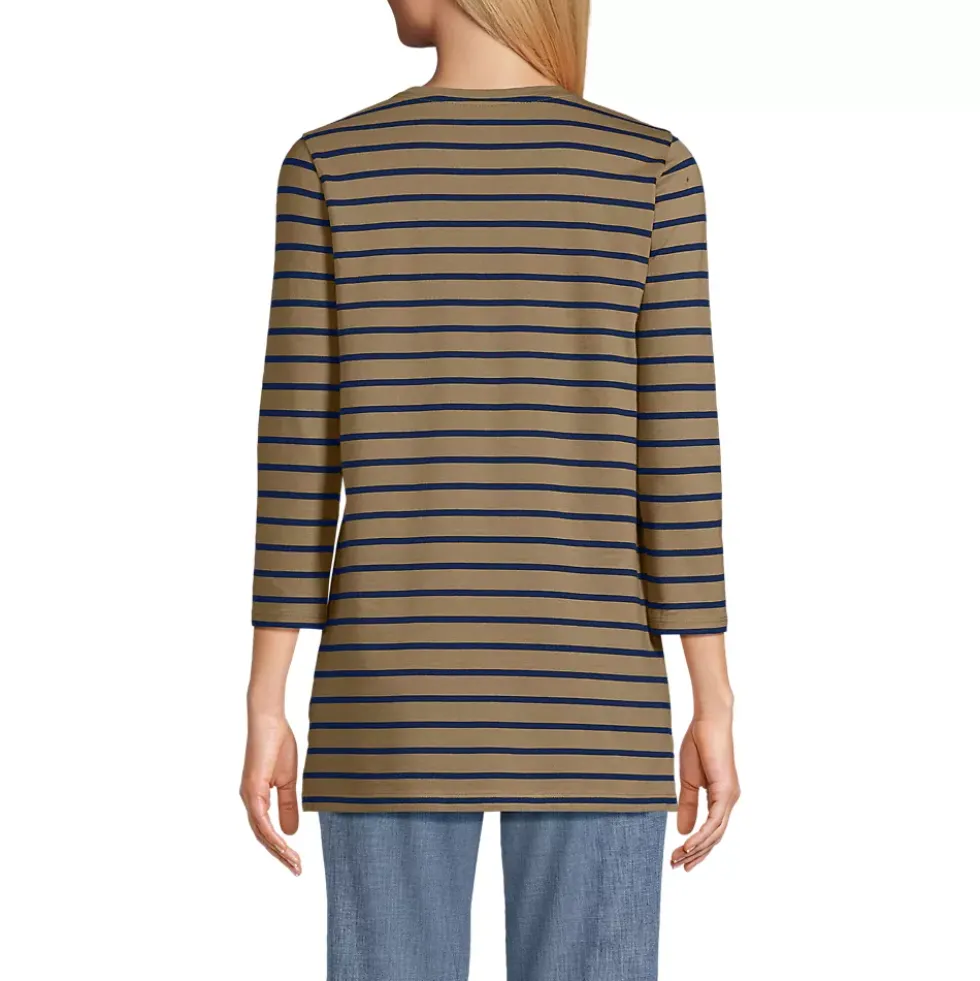 Women's 3/4 Sleeve Cotton Supima Tunic