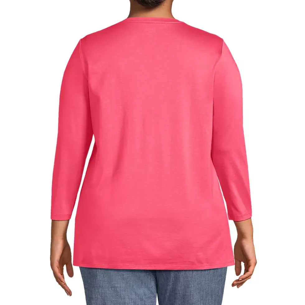 Women's 3/4 Sleeve Cotton Supima Tunic
