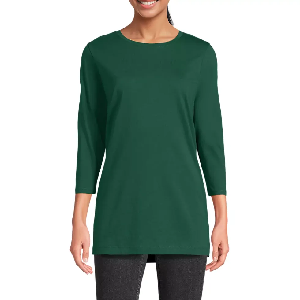 Women's 3/4 Sleeve Cotton Supima Tunic
