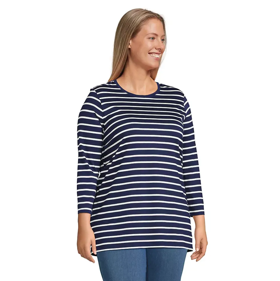 Women's 3/4 Sleeve Cotton Supima Tunic