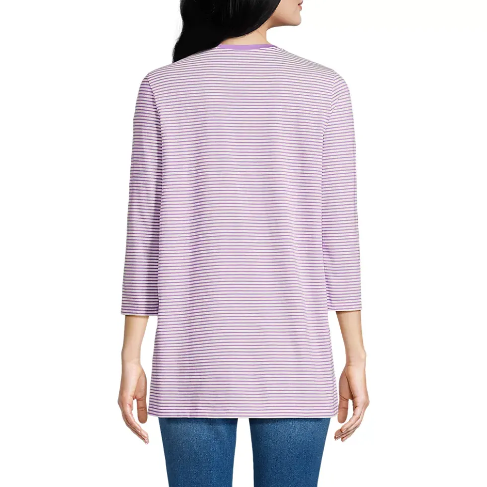 Women's 3/4 Sleeve Cotton Supima Tunic