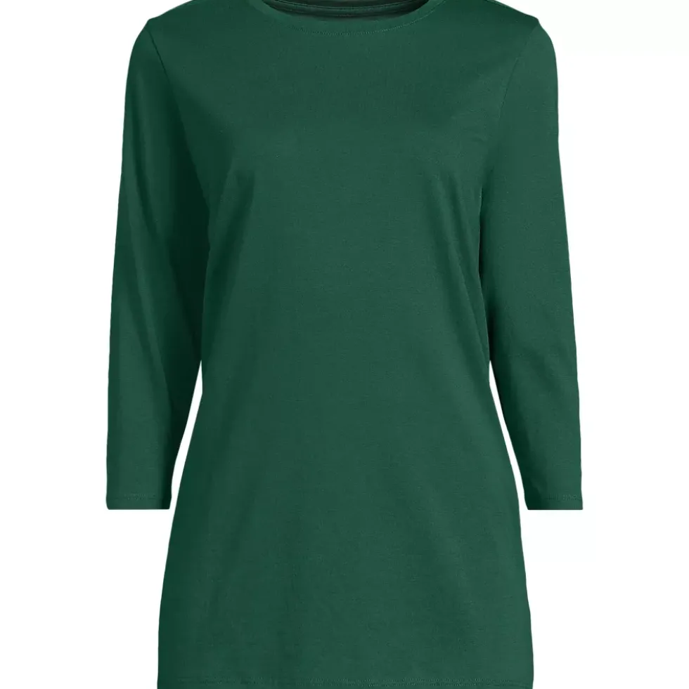 Women's 3/4 Sleeve Cotton Supima Tunic