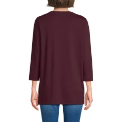 Women's 3/4 Sleeve Cotton Supima Tunic