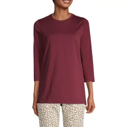 Women's 3/4 Sleeve Cotton Supima Tunic