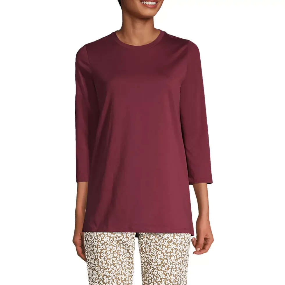Women's 3/4 Sleeve Cotton Supima Tunic
