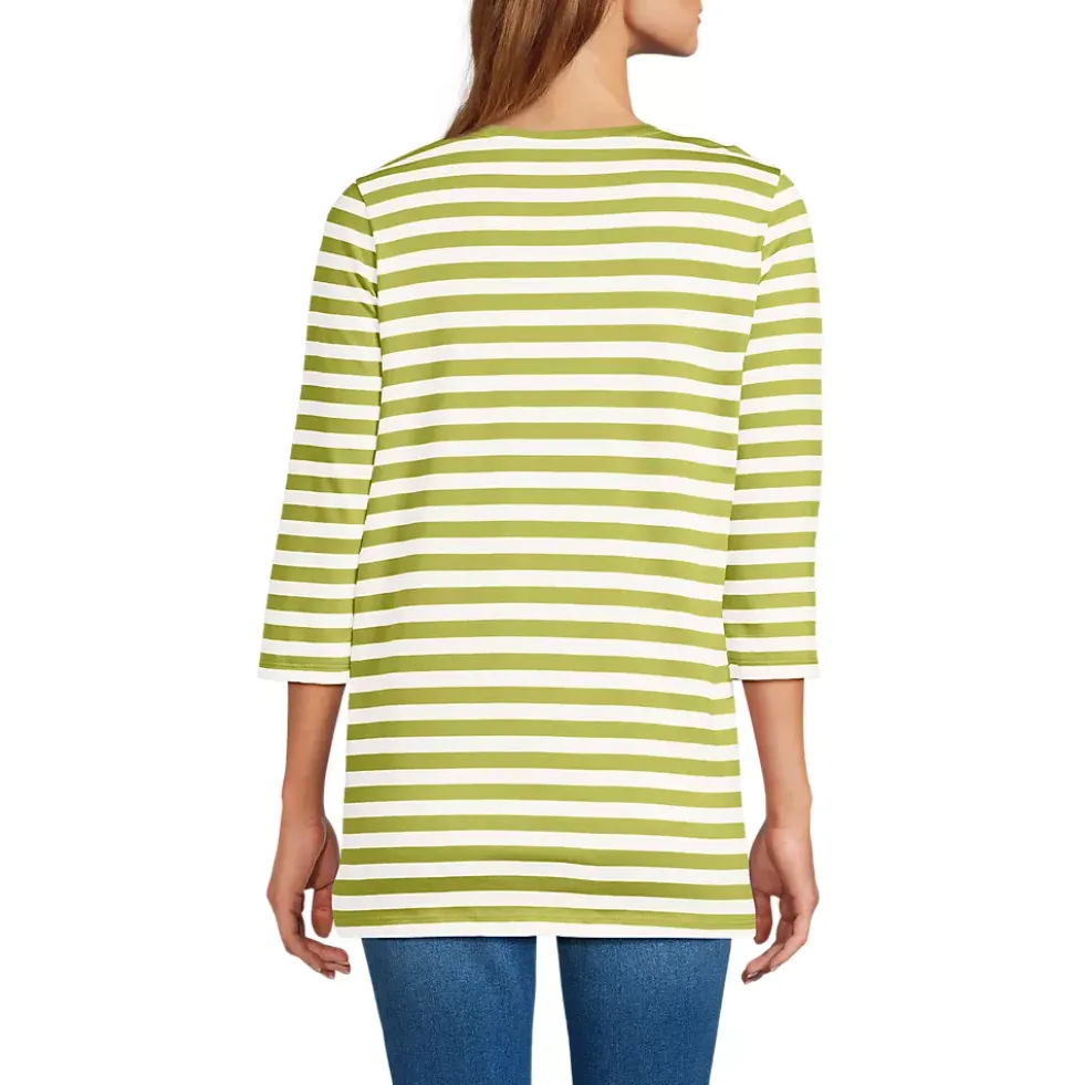 Women's 3/4 Sleeve Cotton Supima Tunic