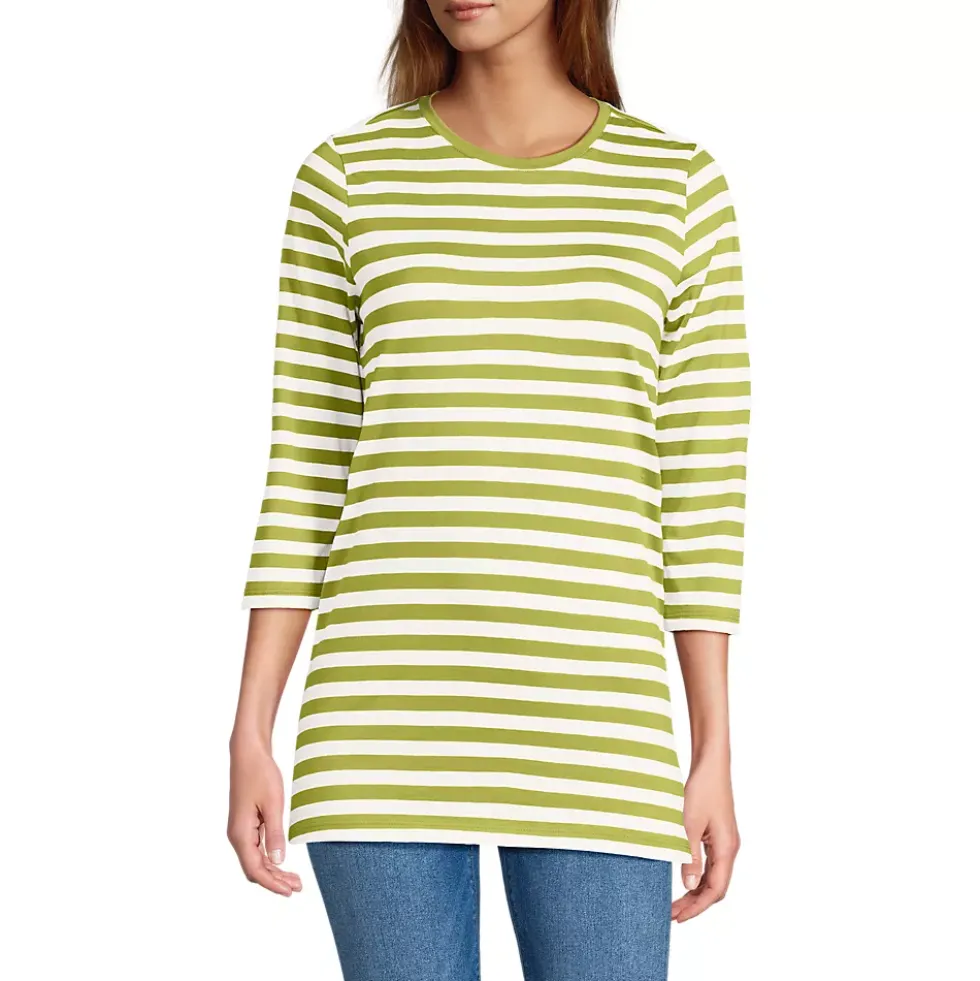 Women's 3/4 Sleeve Cotton Supima Tunic
